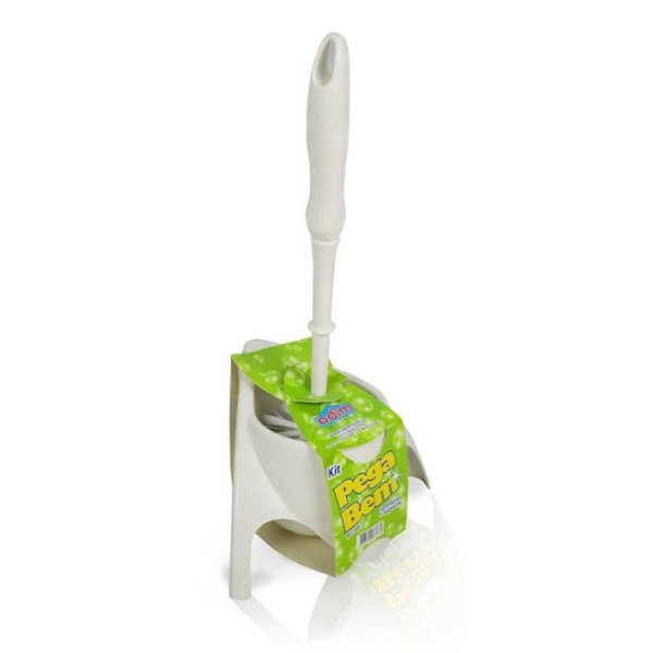 1 unidade, piaçaba de sanita criativo com tigela de suporte e alça longa,  limpador de ferramenta de limpeza de casa de banho doméstico e base para